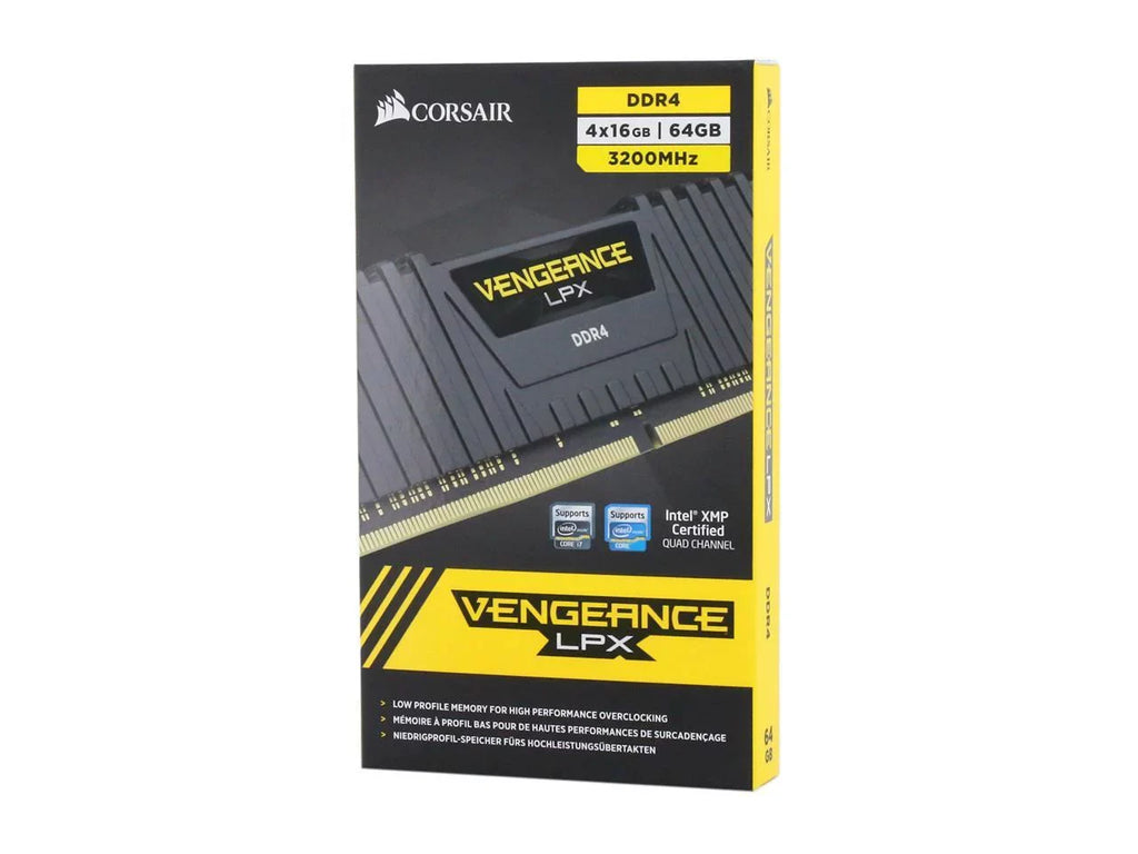 Desktop PC 3200 16GB) x CORSAIR LPX DDR4 Model (PC4 RAM (4 64GB Memory Vengeance 288-Pin 25600) CMK64GX4M4E3200C16