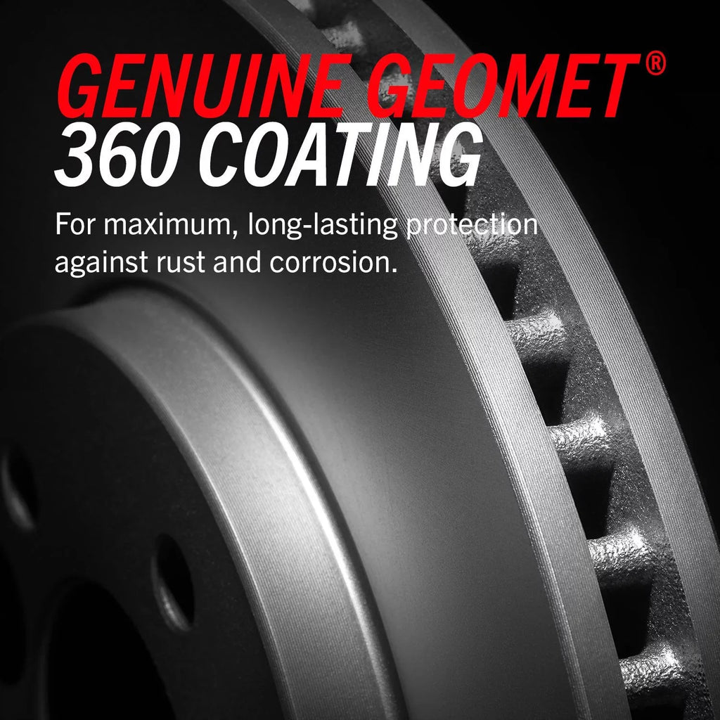 2019 Highlander Coated Geomet Front Kit Fits & Rear Brake CRK5828 Power Toyota Stop