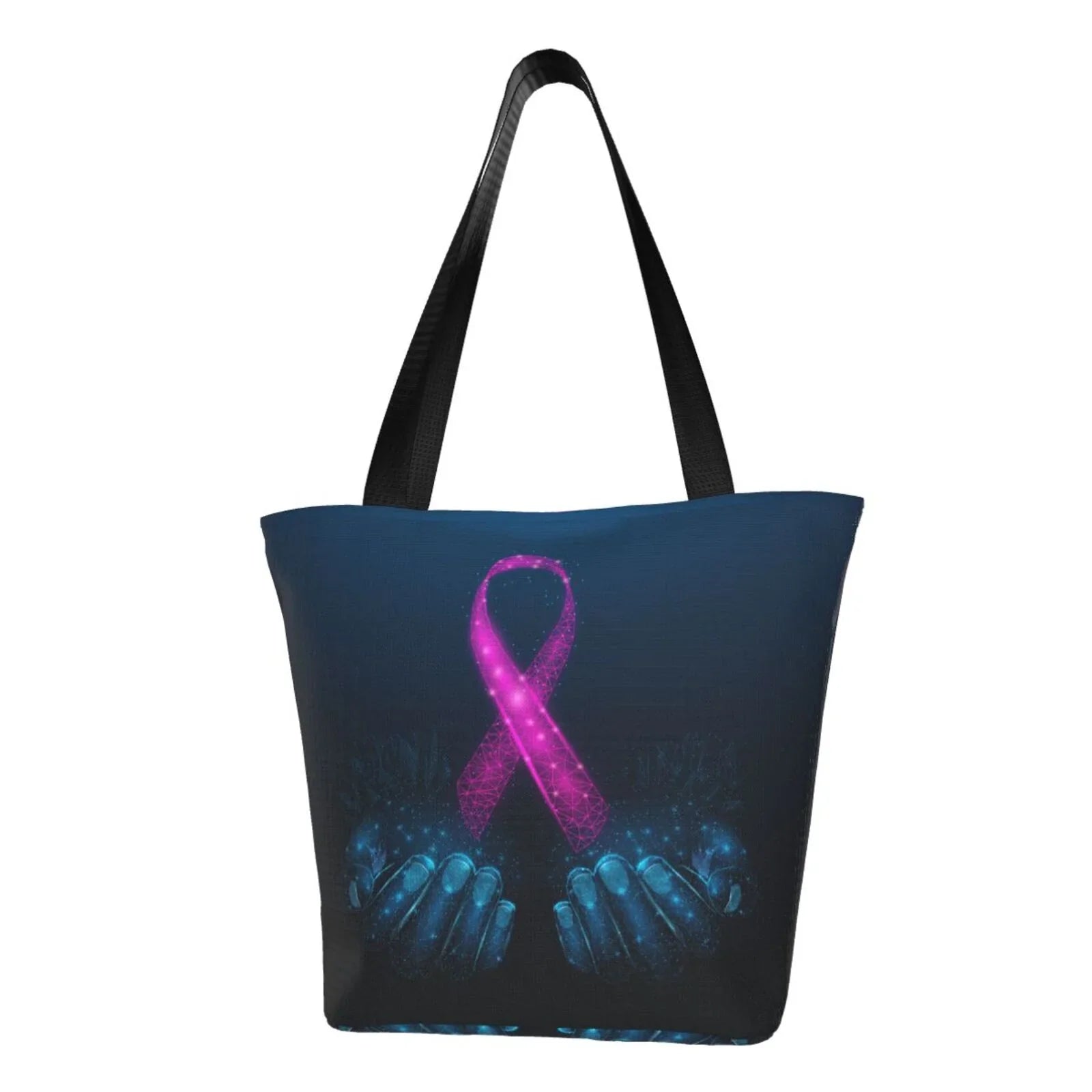 Bag Women'S Handbags Large Two Human Capacity Hands Lukts Tote Hobos Bag,Shoulder Holds Shopping Awareness Bag Ribbon Pink Are