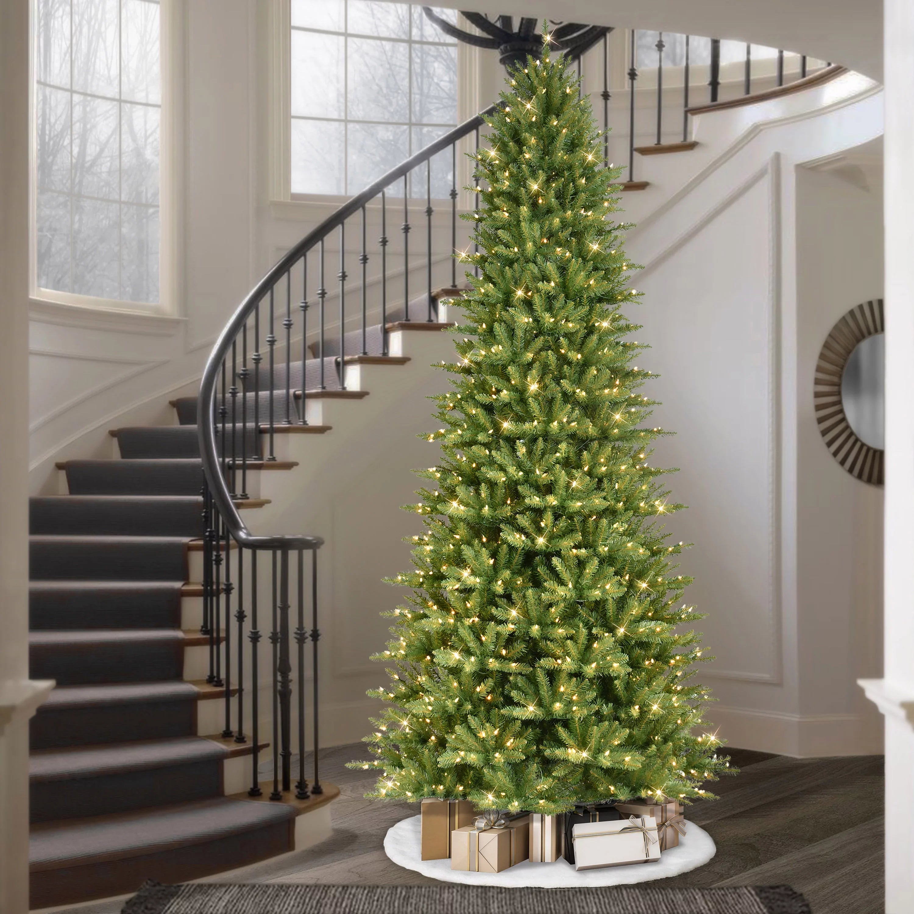 Christmas 9 Slim Pre-lit Fraser ft. Artificial listed Tree UL Clear Lights Fir 800