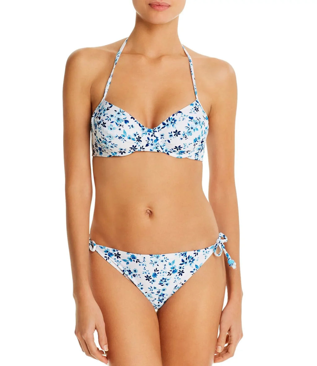 Bra Starboard Top, Halter Bikini Shoshanna Floral B White,