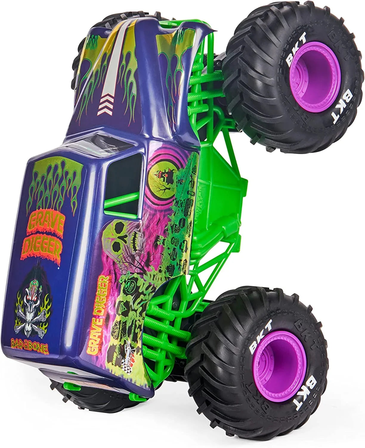 Toys Boys Monster Scale Remote and Control Monster Force, Kids 1:15 Jam, Car, Freestyle Digger Adults, Official Grave for Truck