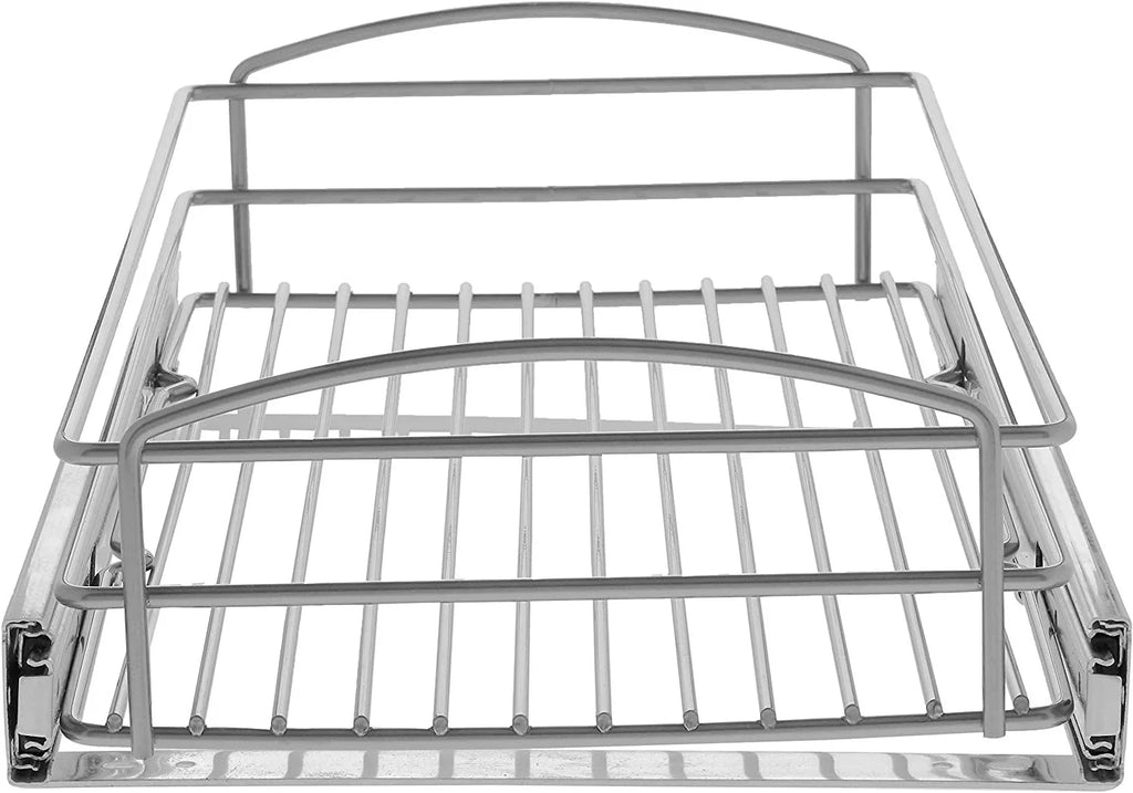 in. H W RS-MUB-11-FN in. Knape Organizer 20 x 5 in. Silver in Basket & Vogt x D Pull-Out Multi-Use Cabinet 12