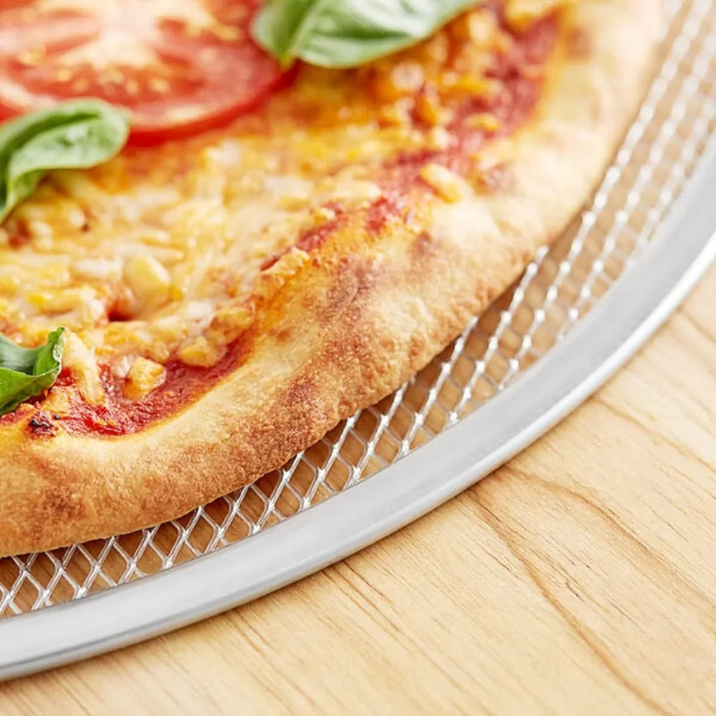 Tray Aluminum Kitchen Screen Pizza Home Baking Seamless Pizzeria Rim- & Pizza Tray Round Bakeware Restaurants Pizza of Baking 2 Round TrueCraftware- 18” Screen Pan Set for