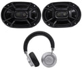 Marine/ATV/Motorcycle/Boat DB692 450w Polk Audio Speakers+Headphones 2) 6X9" Car
