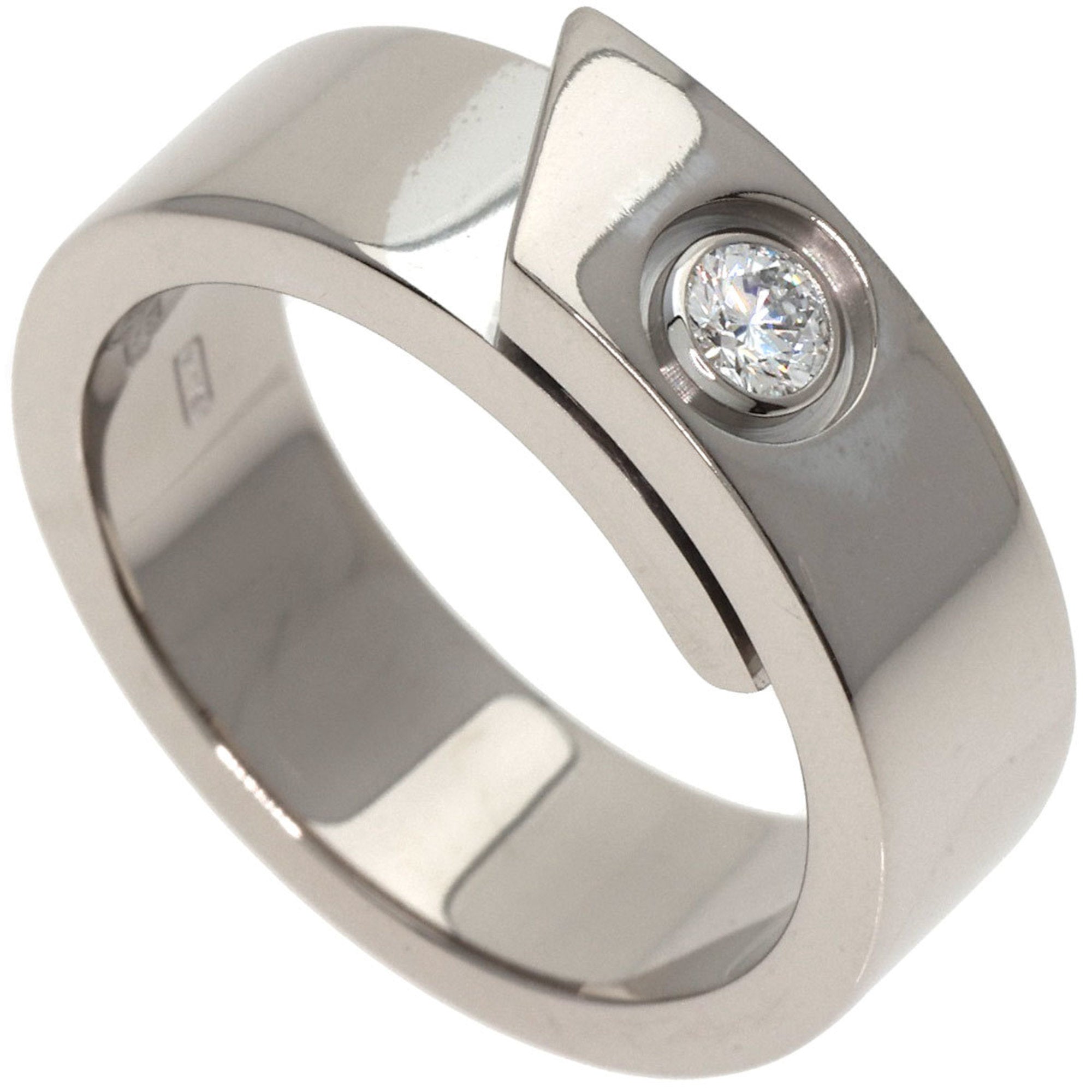 Ring, K18 White Diamond Cartier CARTIER 1P (Good) #48 Women's, Gold, Anniversary Pre-Owned