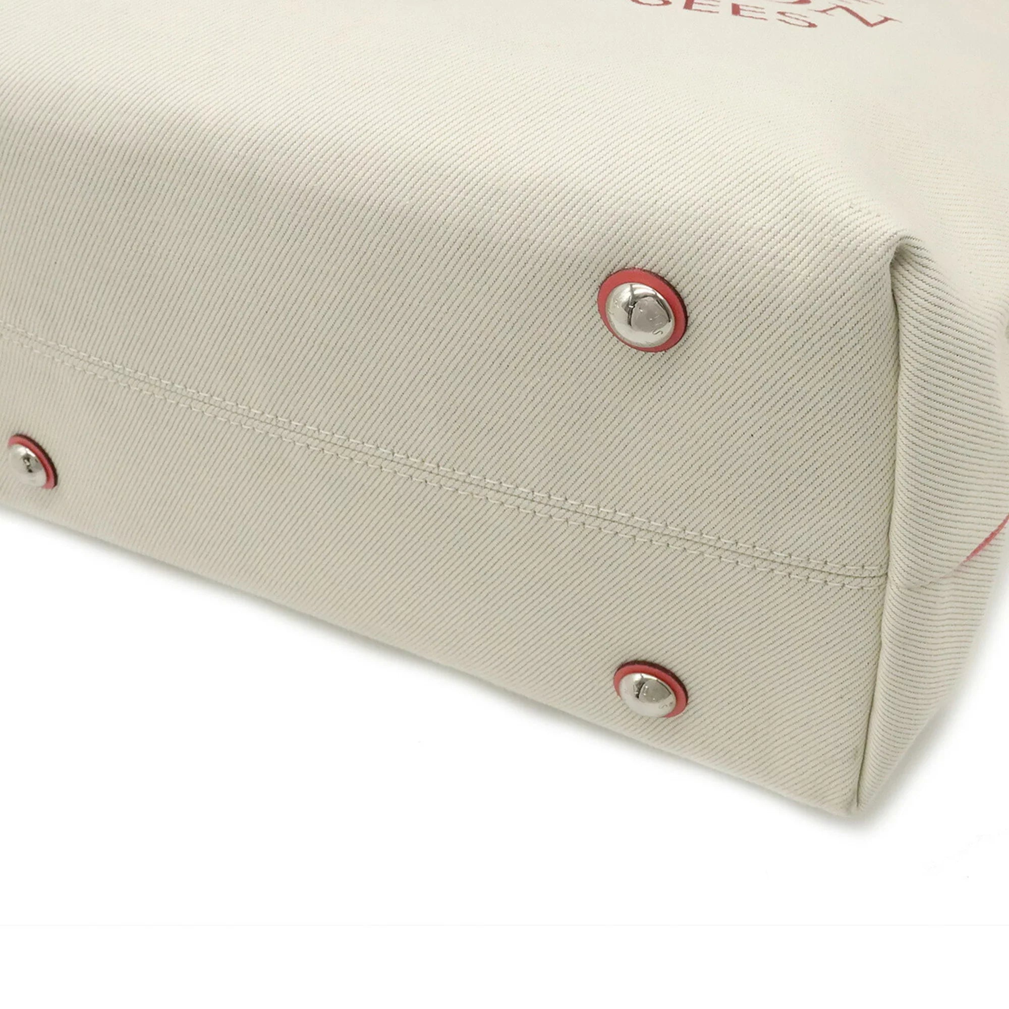 MM Pink Used Authenticated Summer Canvas Collection Corail Tote 2014 Bag Shoulder Hippopotamus M94502