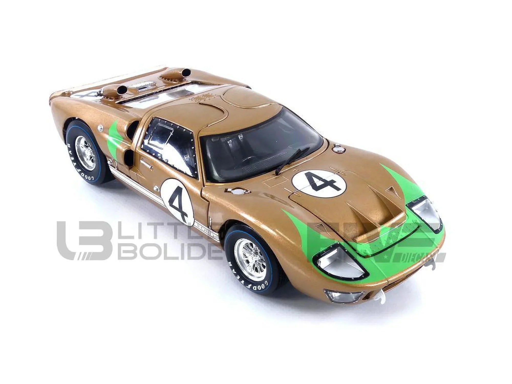 SC414 Gold GT-40 Model 1966 2 Car Shelby 1-18 MK Diecast Collectibles No.4