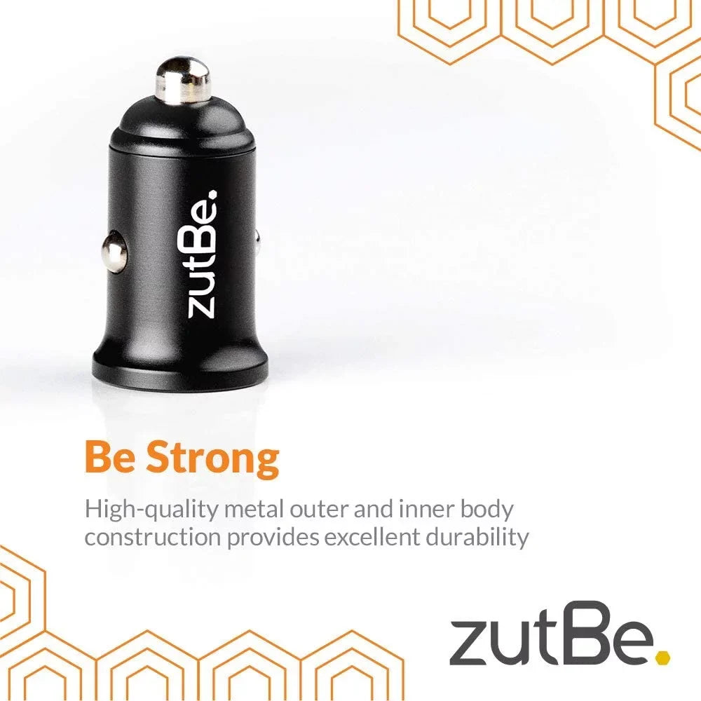 Charitable, & Charger USB-A 11 Galaxy OnePlu, 7 SE for More with zutBe one QC 3.0 S20 S1 Confident] & Compact iPad; 14 iPhone Note [Be Dual Durable, 13 Pixe, X 36W 12 Fast Car 8 Metal