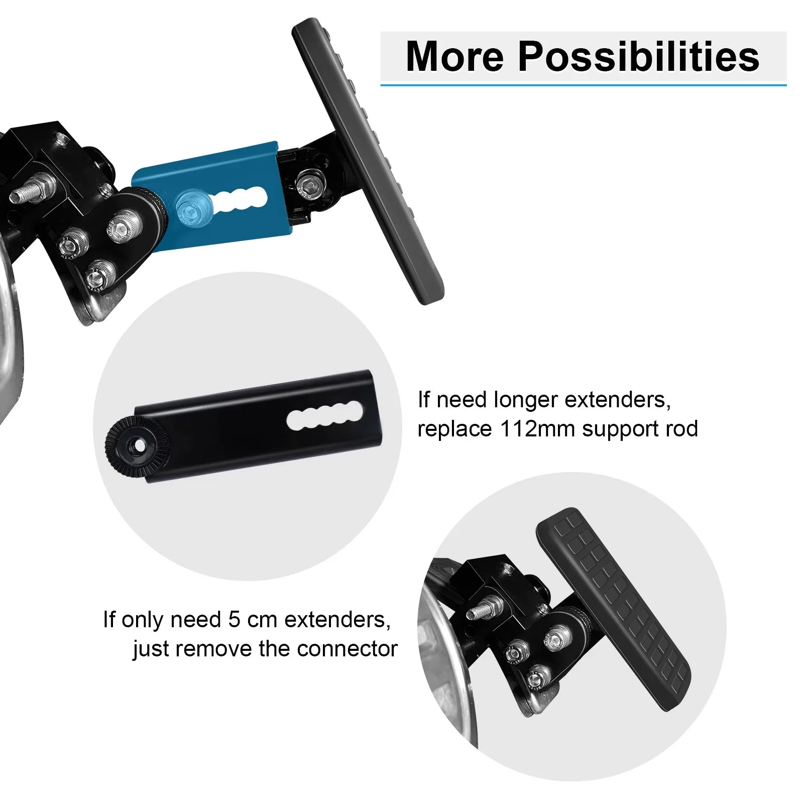 Drivers and People Cars Brake Short Gas Black DriFeez Pedal Length for Adjustable Extenders and Angle, Driving