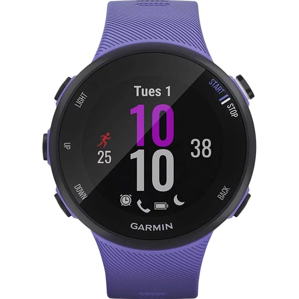Smartwatch Bundle 45S - (WEYV, Heart 010-N2156-01 Suite Running GPS Yoga (Refurbished) (Iris) Vibes, Restored Fitness Rate Burn) Forerunner Monitor & Garmin With Daily Wellness