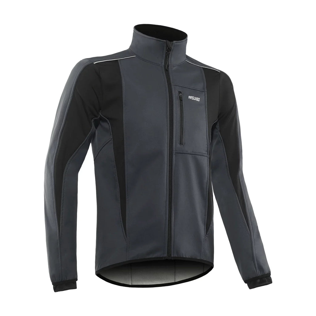 Warm Arsuxeo Cycling Waterproof Jacket Ultimate Windproof Outerwear Bike for Protection - Winter