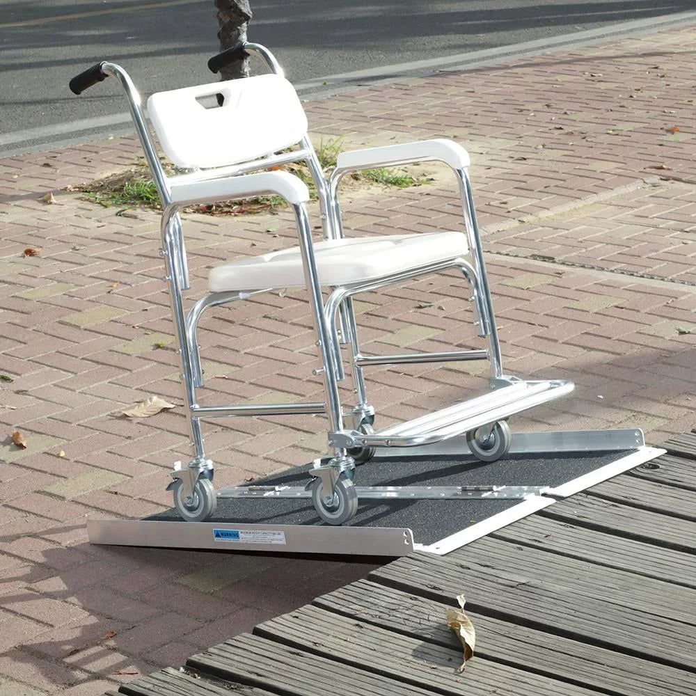 Portable Carrier 28" Aluminum 36" Ramp Mobility x Ktaxon Multifold 3FT Scooter Non-skid Wheelchair
