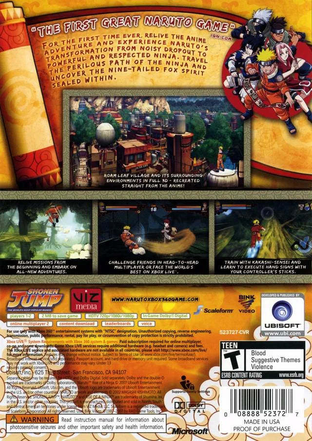 '- a Ninja Naruto: 360 Xbox of Rise
