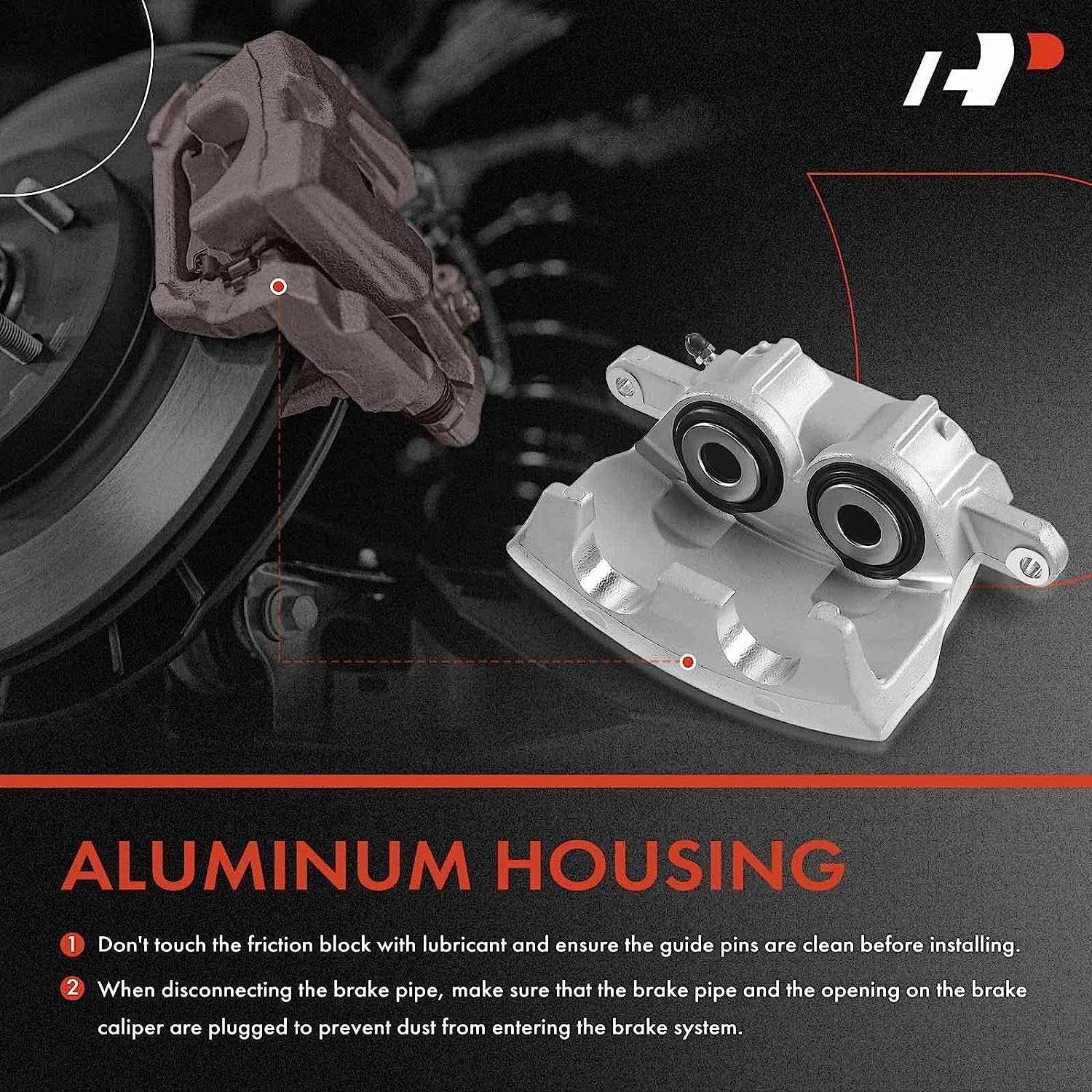 Left Driver Models A-Premium Assembly Select - with 1973-1974, Dodge Disc M300/RM300 Front Brake - Caliper 1974 Compatible M350/R300 Side Without Bracket