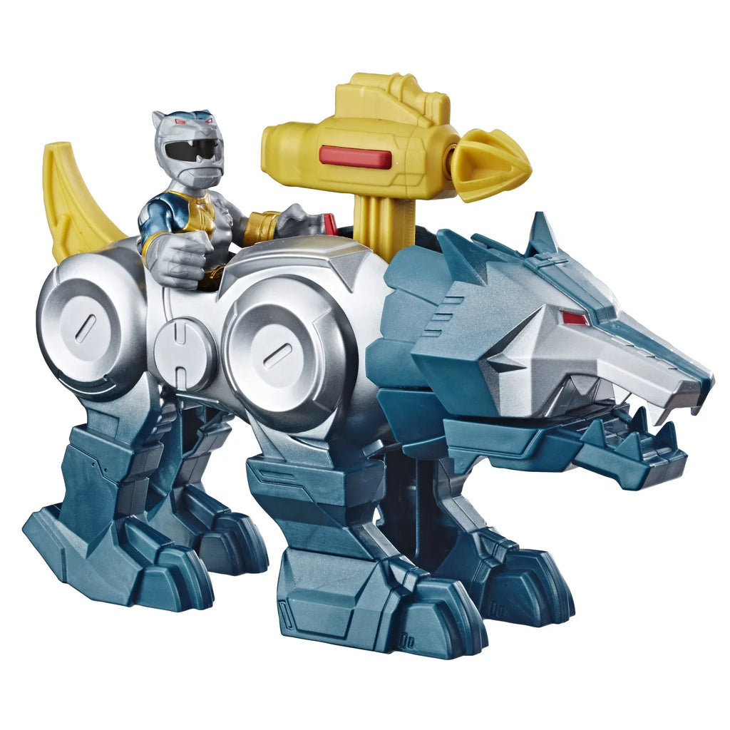 2-Pack Figures Playskool Silver Heroes Zord Ranger Rangers Power and Wolf
