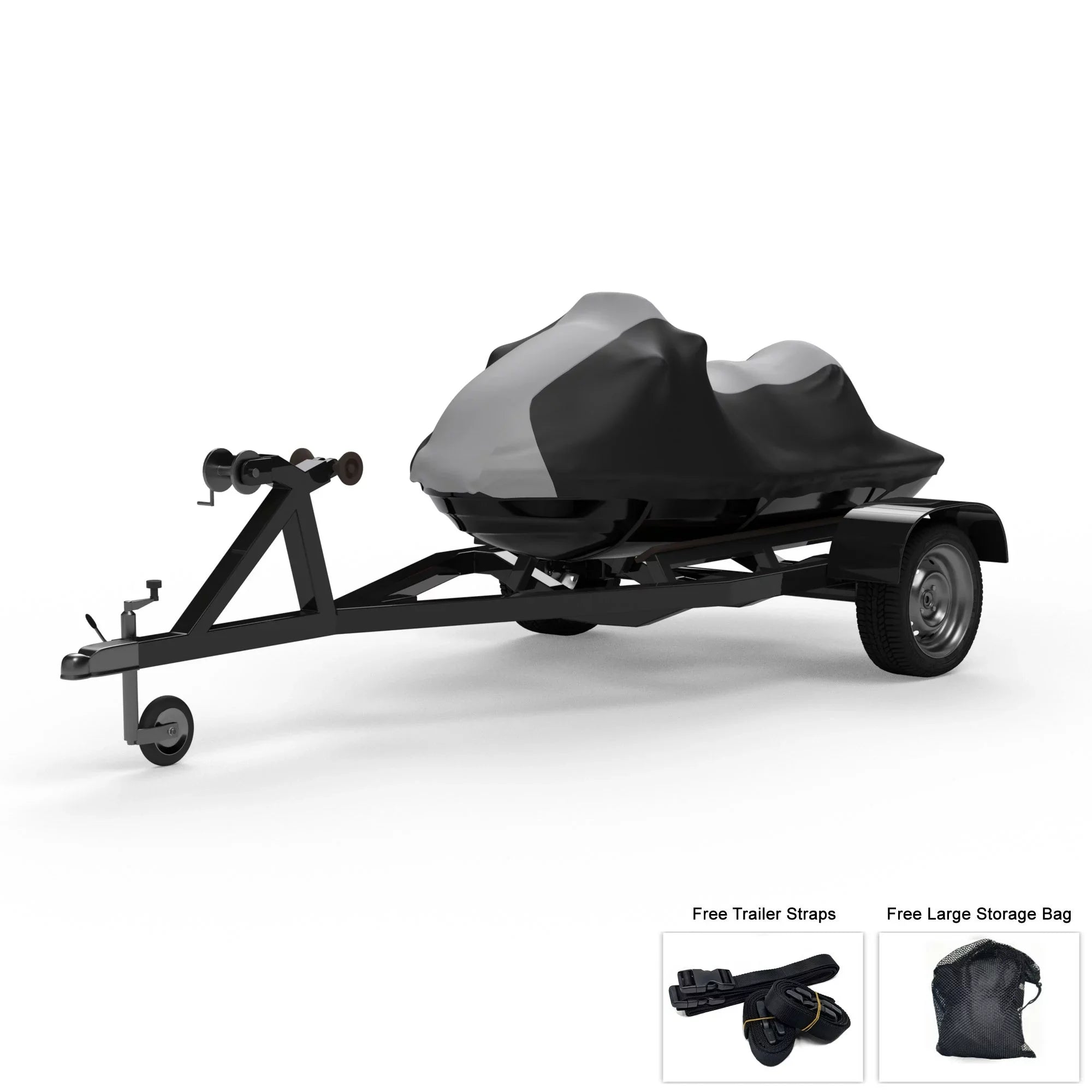 Ultra Straps GRAY from - Bag Black And Cover / Trailer All Rain, Trailerable Jet Color For And - Jet Weatherproof Storage Includes Sun, 300X Ski Ski - More! climate - 2007-2013 KAWASAKI Protects