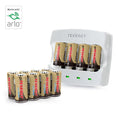 Batteries 12-Pack Camera Batteries Charger, Rechargeable 650mAh Tenergy Arlo Li-ion Battery for and (VMC3030) 3.7V