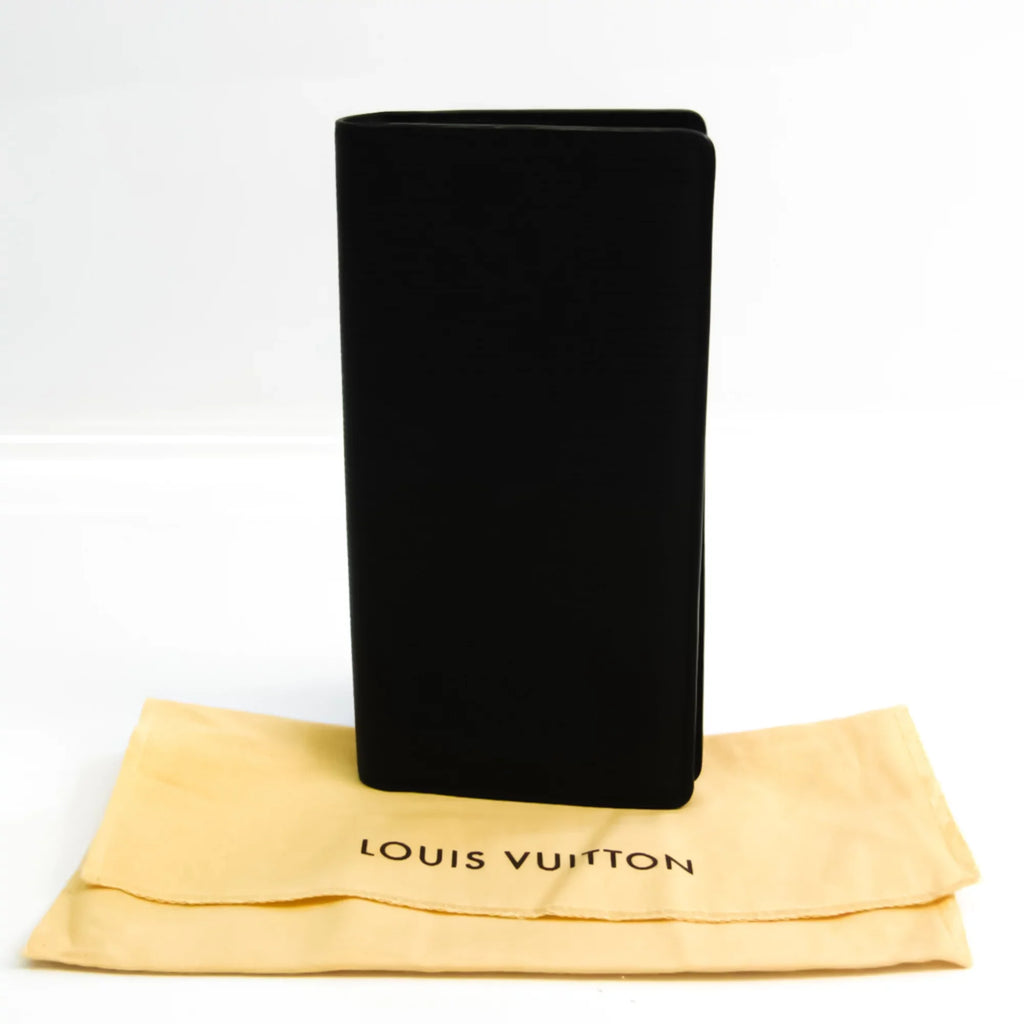 Portefeuille (Good) M60622 (bi-fold) Epi Brazza Men's Leather Pre-Owned Wallet Noir Epi Long