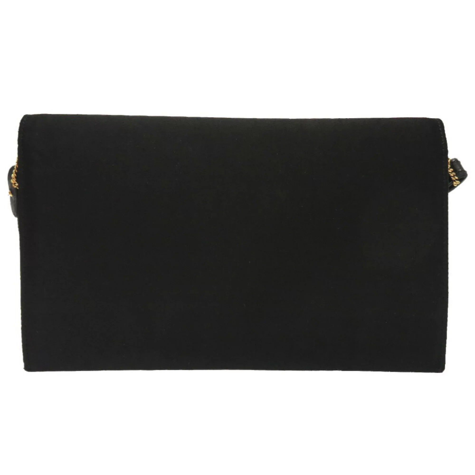Cooktail Gold Bag Hermes 0034 Pre-Owned hardware Shoulder HERMES Black Satin (Good)