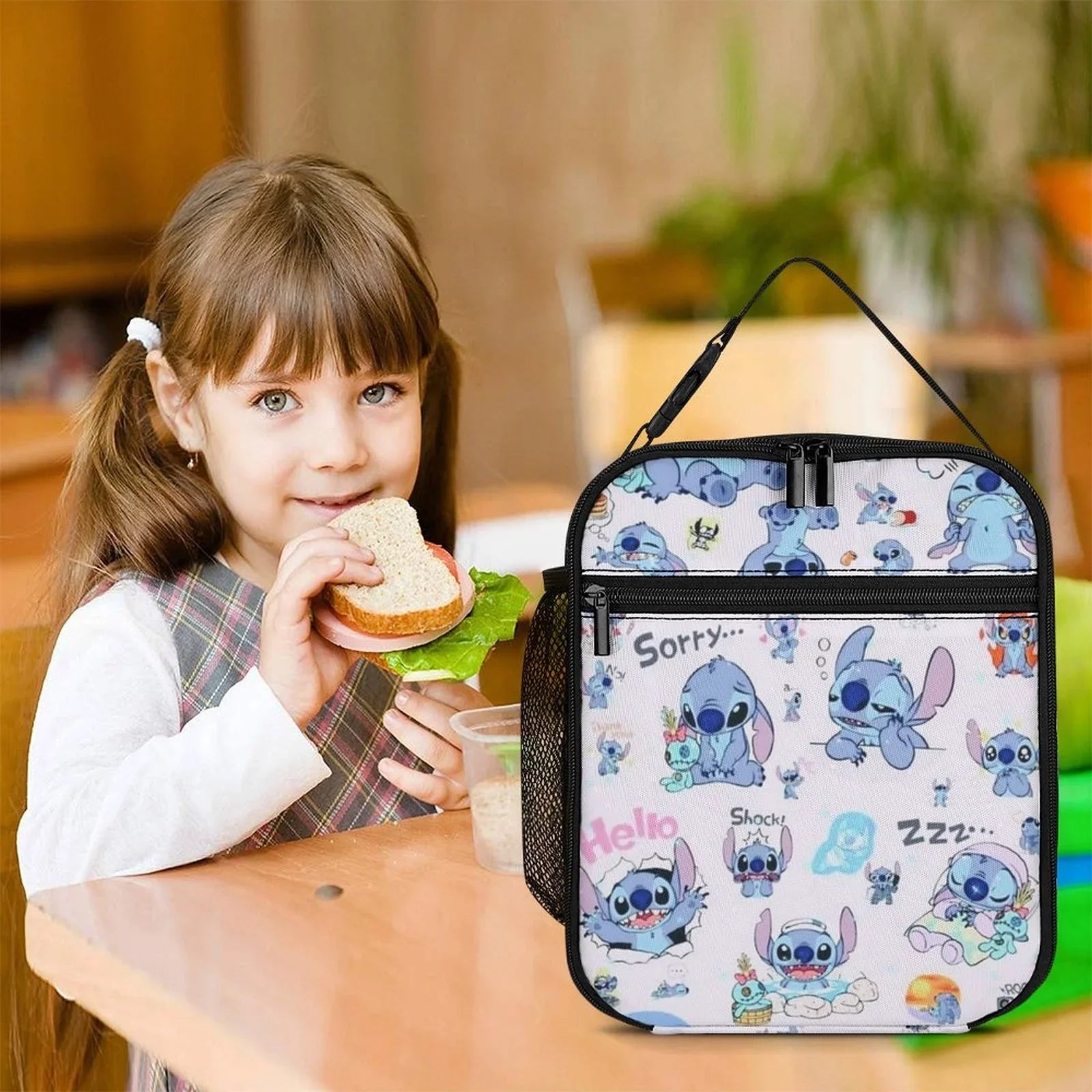 Portable Adult Tote Boys Cooler Kids Insulated For School Bag Bag Handbag Office Lunch Lilo Thermal Bento Stitch Girls
