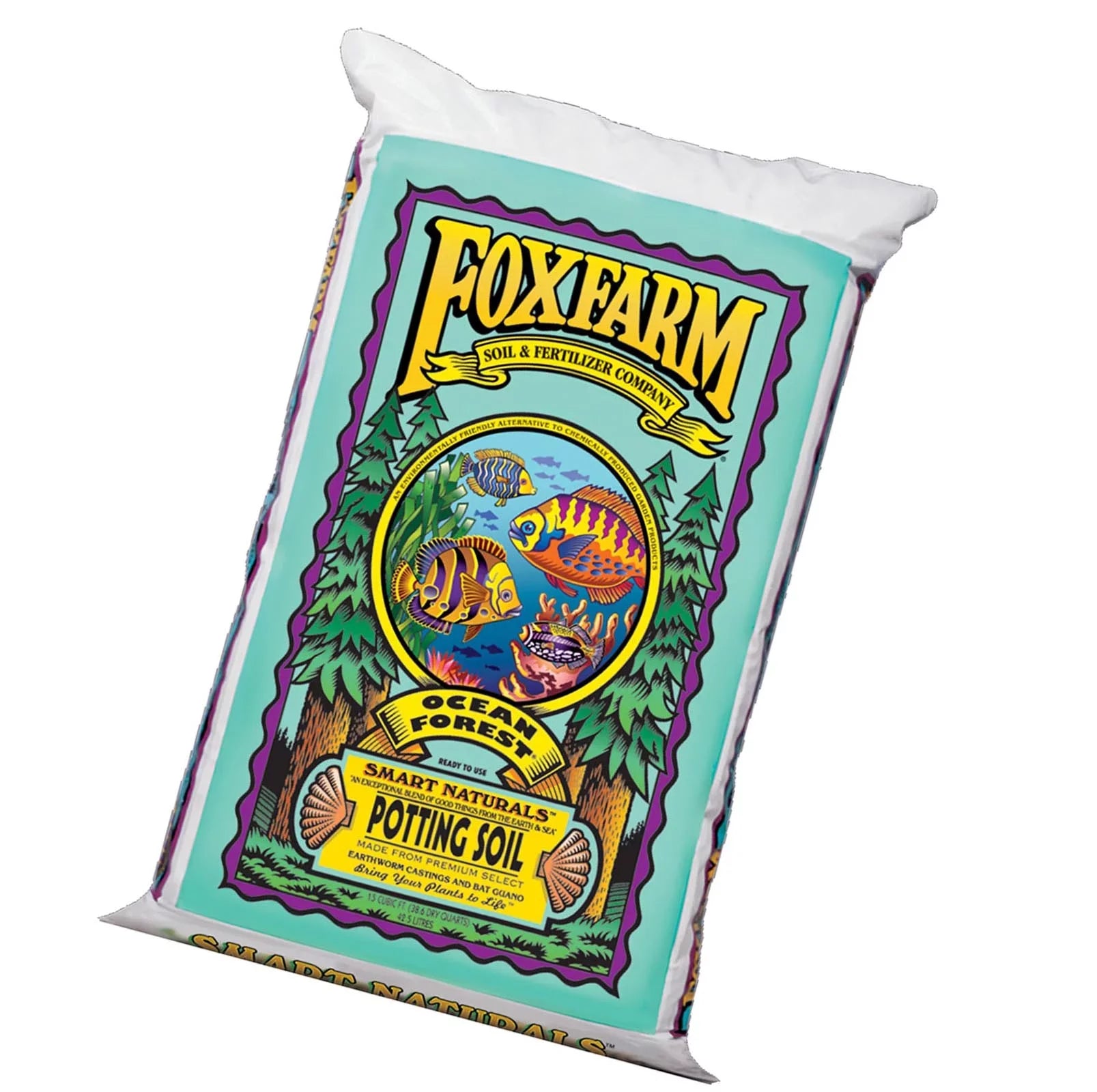 Potting Ft 1.5 Forest (2 Pack) Garden Cu Bags pH, Soil Foxfarm 6.3-6.8 Ocean