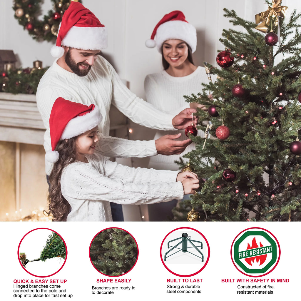 Christmas 9 Slim Pre-lit Fraser ft. Artificial listed Tree UL Clear Lights Fir 800