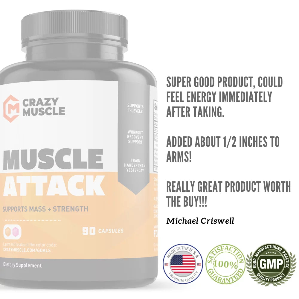 Supplement with Capsules 90 Building Keto Attack: - Muscle Muscle Crazy by Muscle DHEA