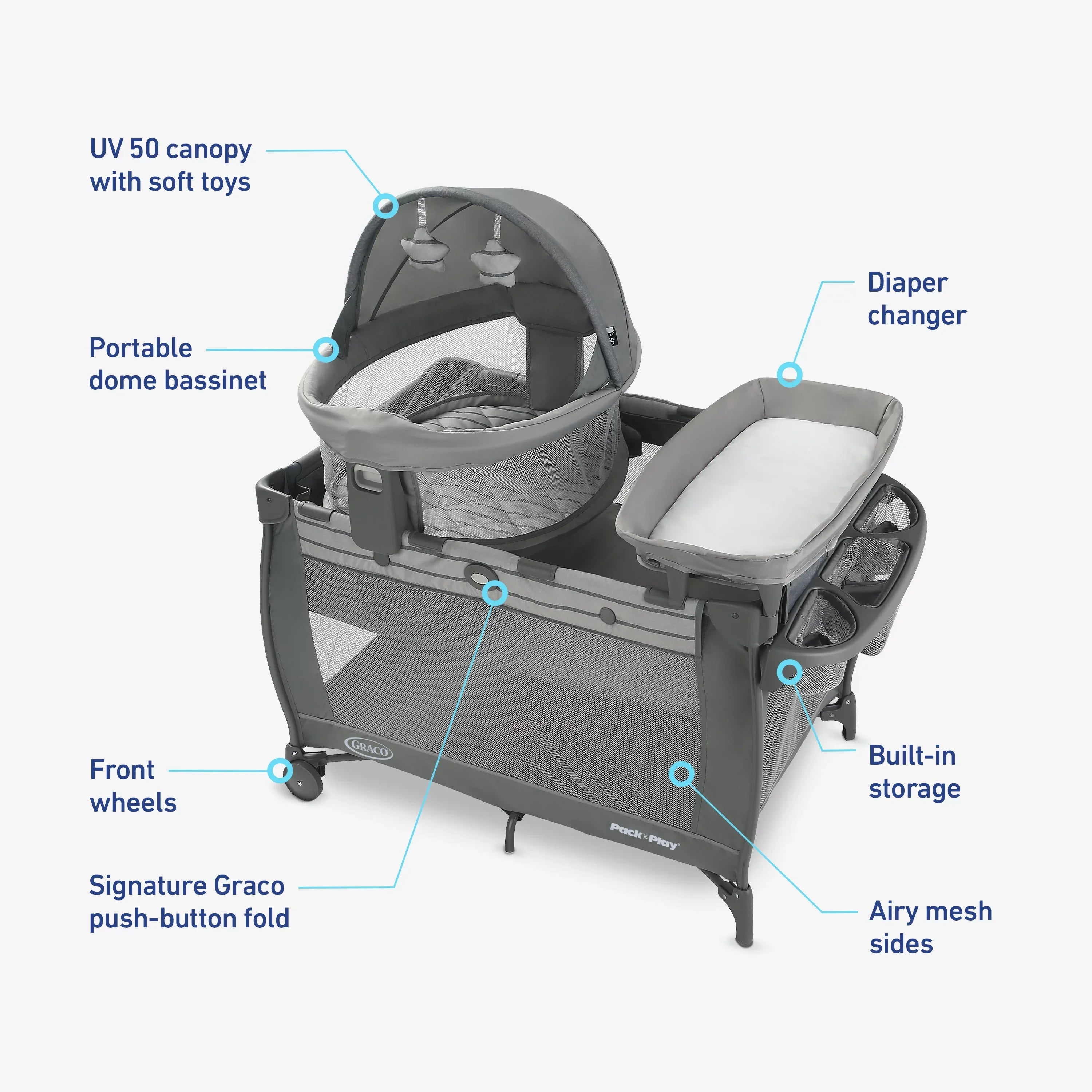 Pack 'n Unisex Graco Maison, Playard, Play Travel Dome LX