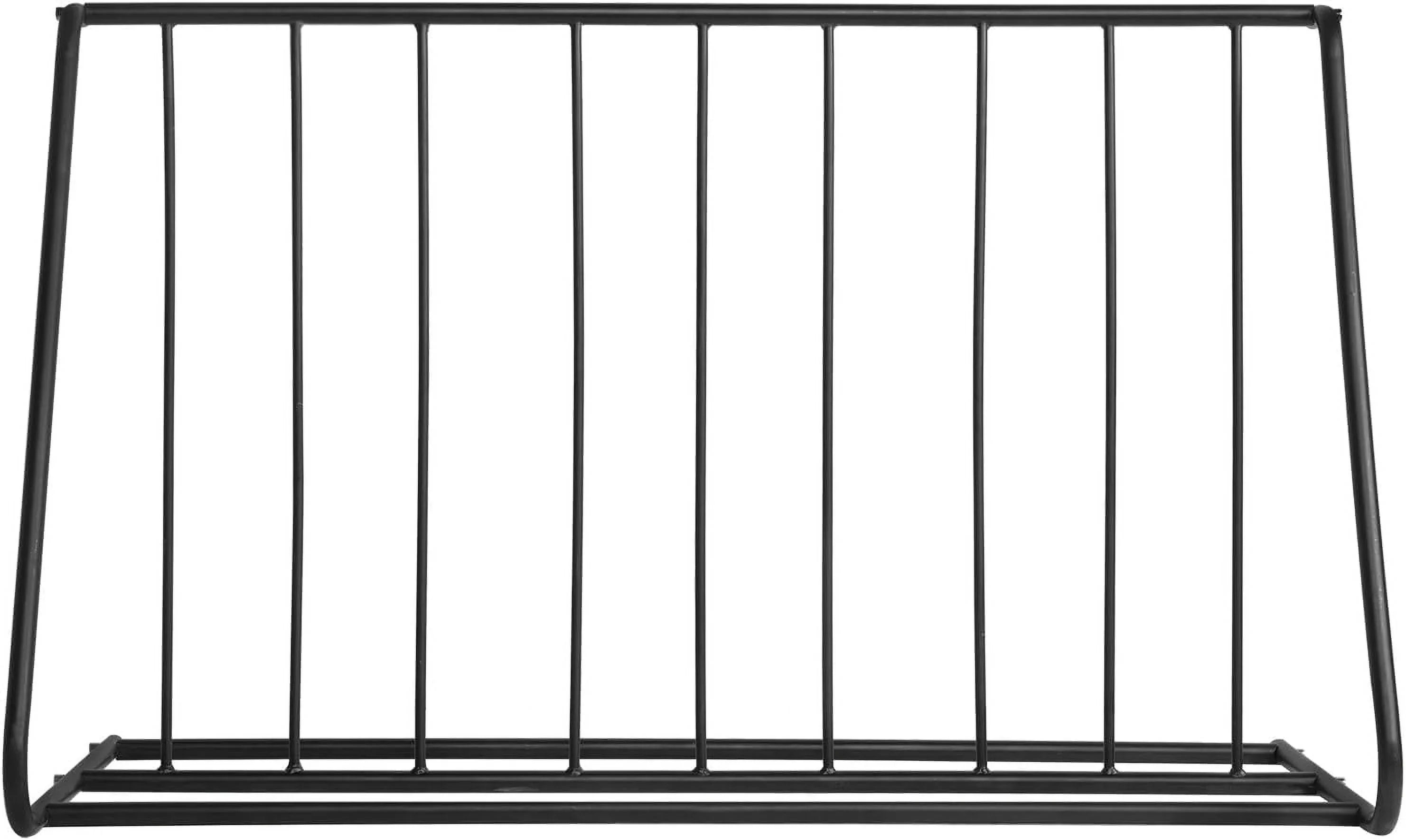 Bike Bicycle YGDU 6-Bicylce Black Holder, Capacity Stand/Grid Rack Double-Sided Steel Storage Parking Pipe