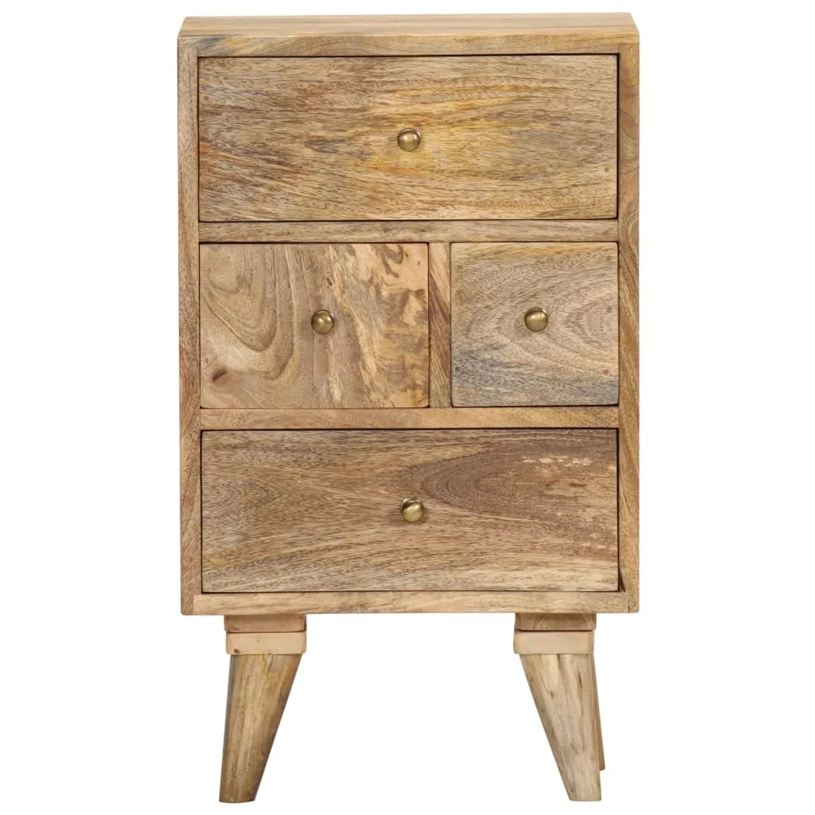 Bedside Dcenta 14.2"x11.8"x23.6" Wood Solid Cabinet Mango