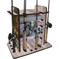 a 4 Rod Creations - Rod Box Storage Racking 14 with Design Capacity Rush Wire Features & Rack System Creek Sleek & Clips Utility Dual Fishing