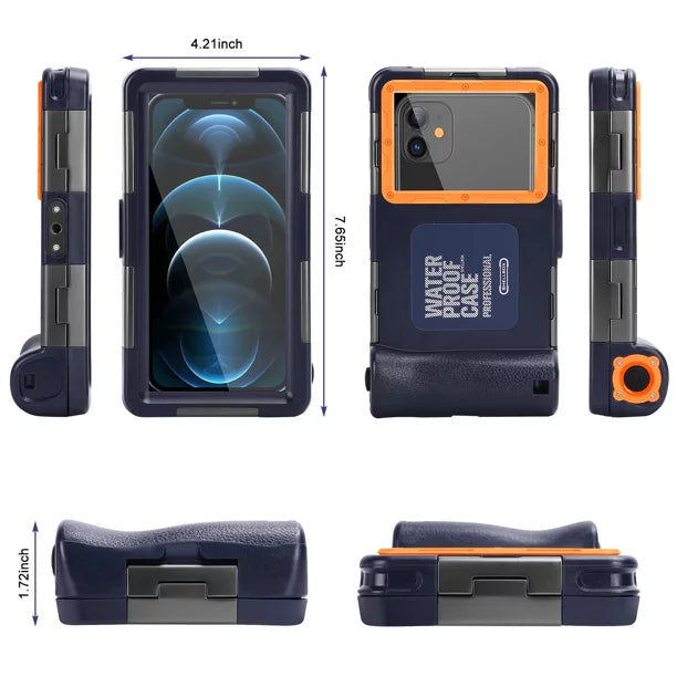 Professional Phones Swimming And to with 11 Lanyard Video Waterproof Surfing 5G Snorkeling Housing 6.9 UrbanX Case Photo all LCD for Axon Underwater [15m/50ft] Diving Protective ZTE Inch Up SE