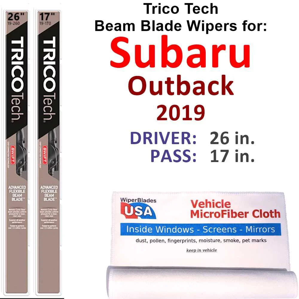 (Set Beam Wipers 2019 of Blade Outback Subaru 2)