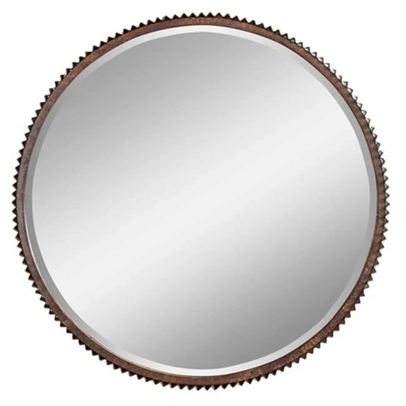 Mirror Harrison Wall Home Metal Rustic Aspire - Accents Brown
