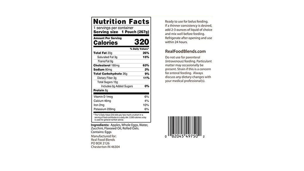 Eggs, Real Blends 9.4 - - - & Pouch Apples People for Tube (Pack of 12) Food Meals Oz Fed Oats
