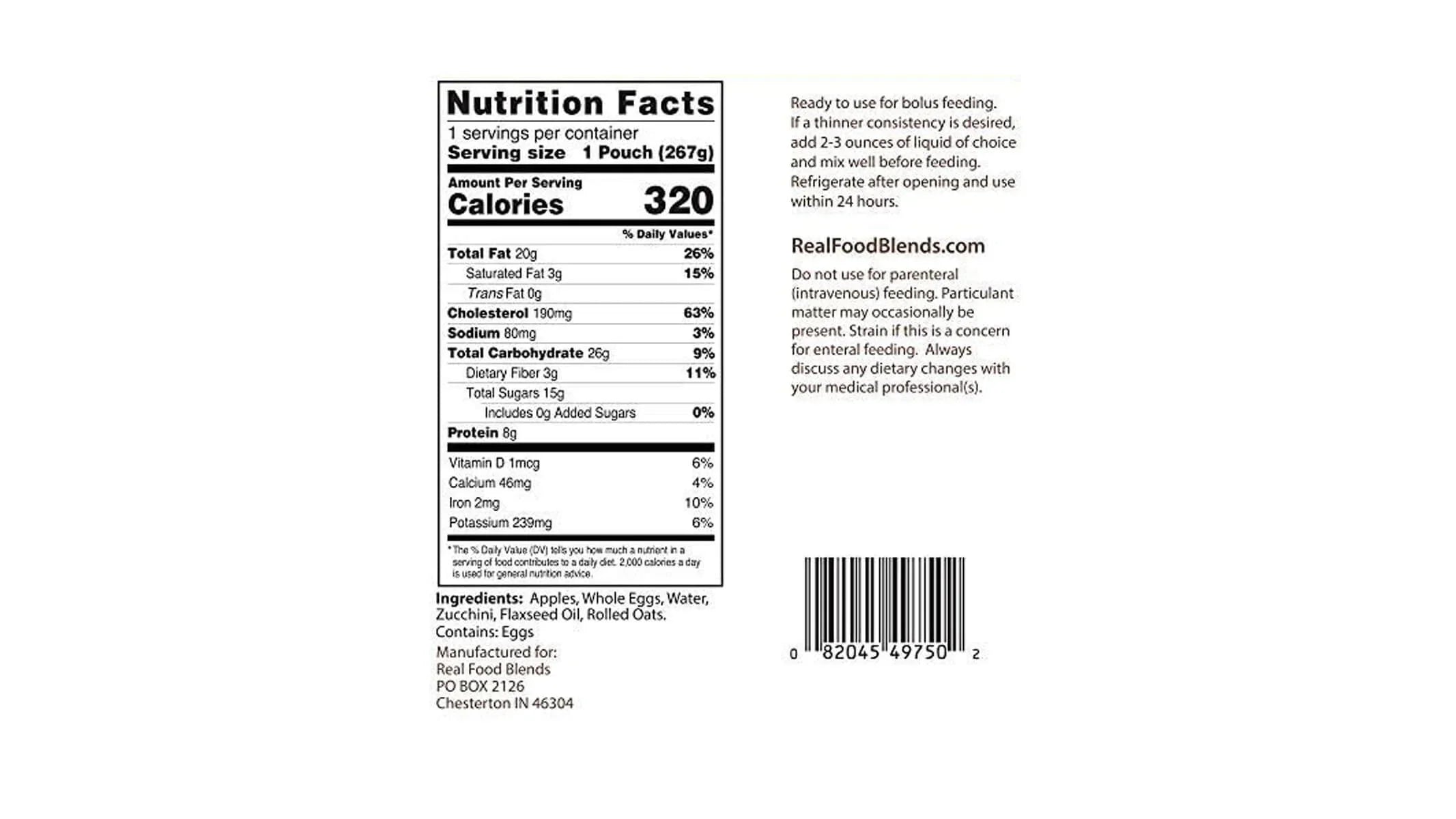 Eggs, Real Blends 9.4 - - - & Pouch Apples People for Tube (Pack of 12) Food Meals Oz Fed Oats