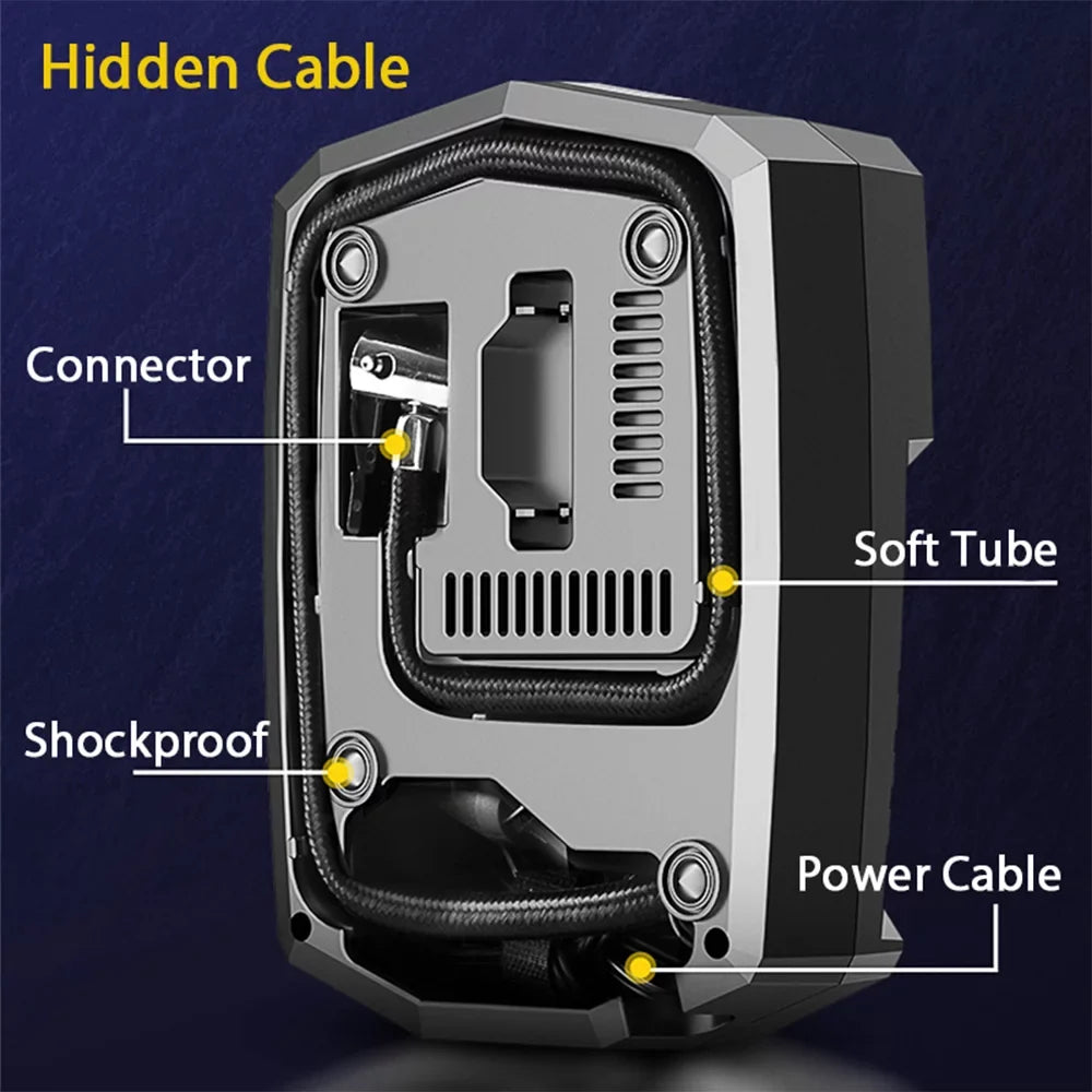 Shinysix Inflator Portable Car, 12V Inflatables Air Pump DC Tire and Ballon, for Digital Other Compressor Pump