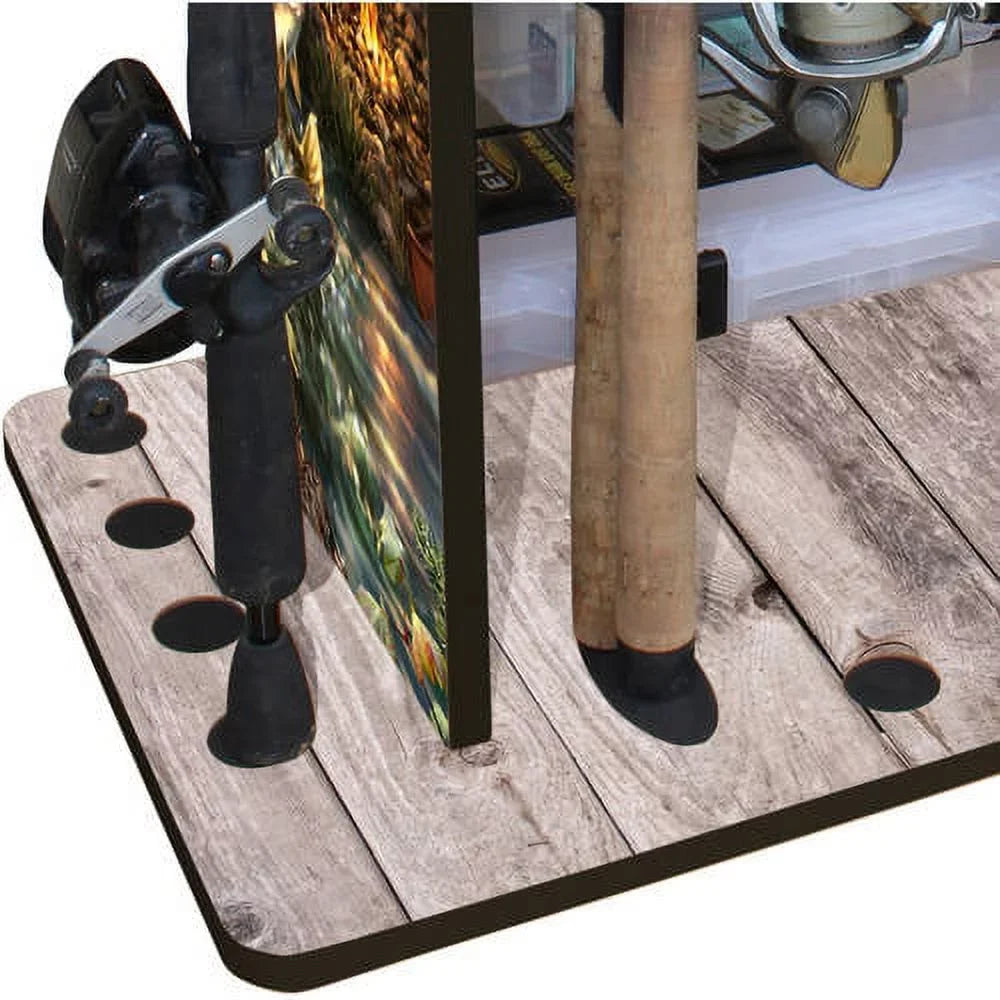 a 4 Rod Creations - Rod Box Storage Racking 14 with Design Capacity Rush Wire Features & Rack System Creek Sleek & Clips Utility Dual Fishing