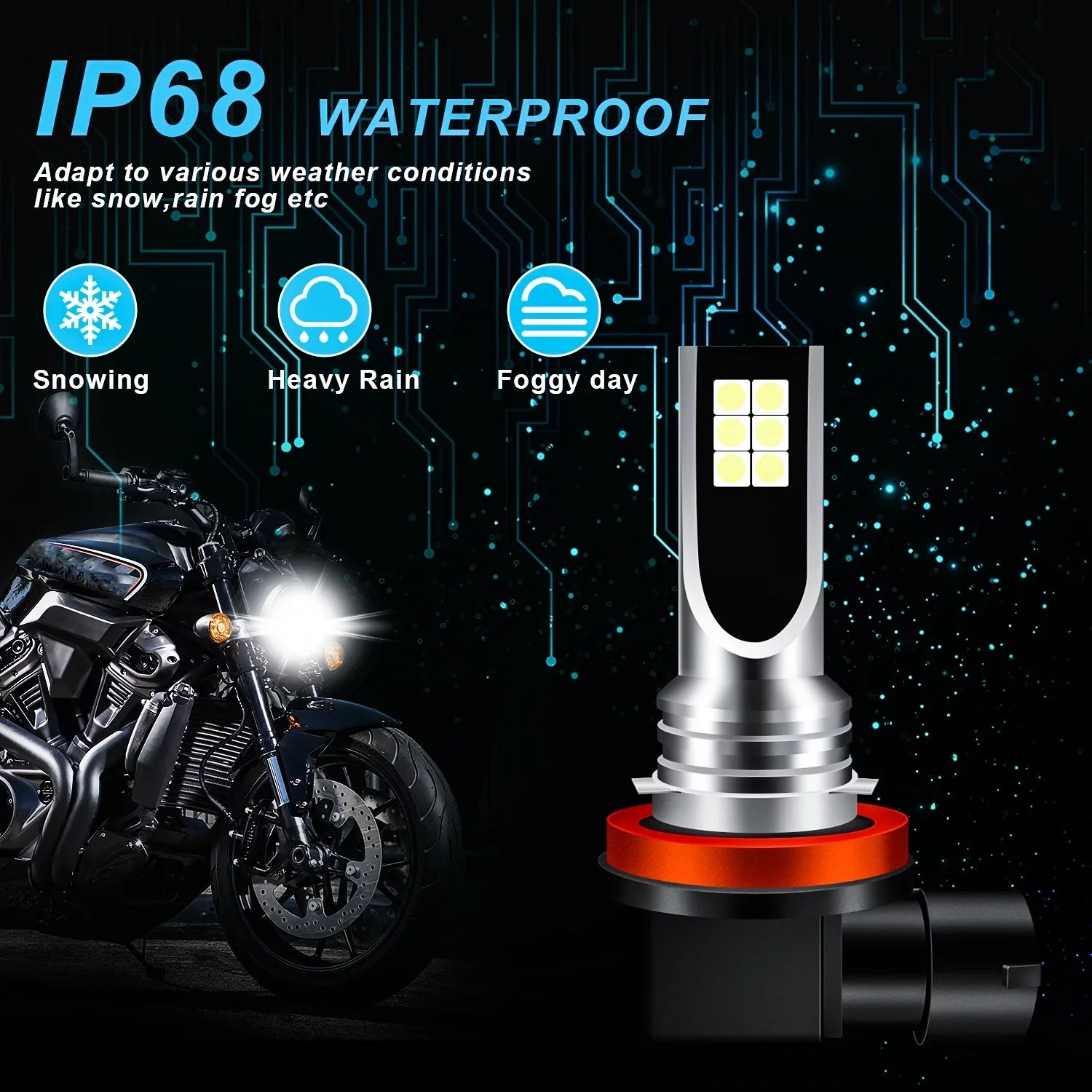 LED 2017 Toyota 2018 2020 H11 H11 2016 BMZONCC Light 2019 Bulbs Fog for 2015 Combo Headlight 4Runner 2010-2014 9005
