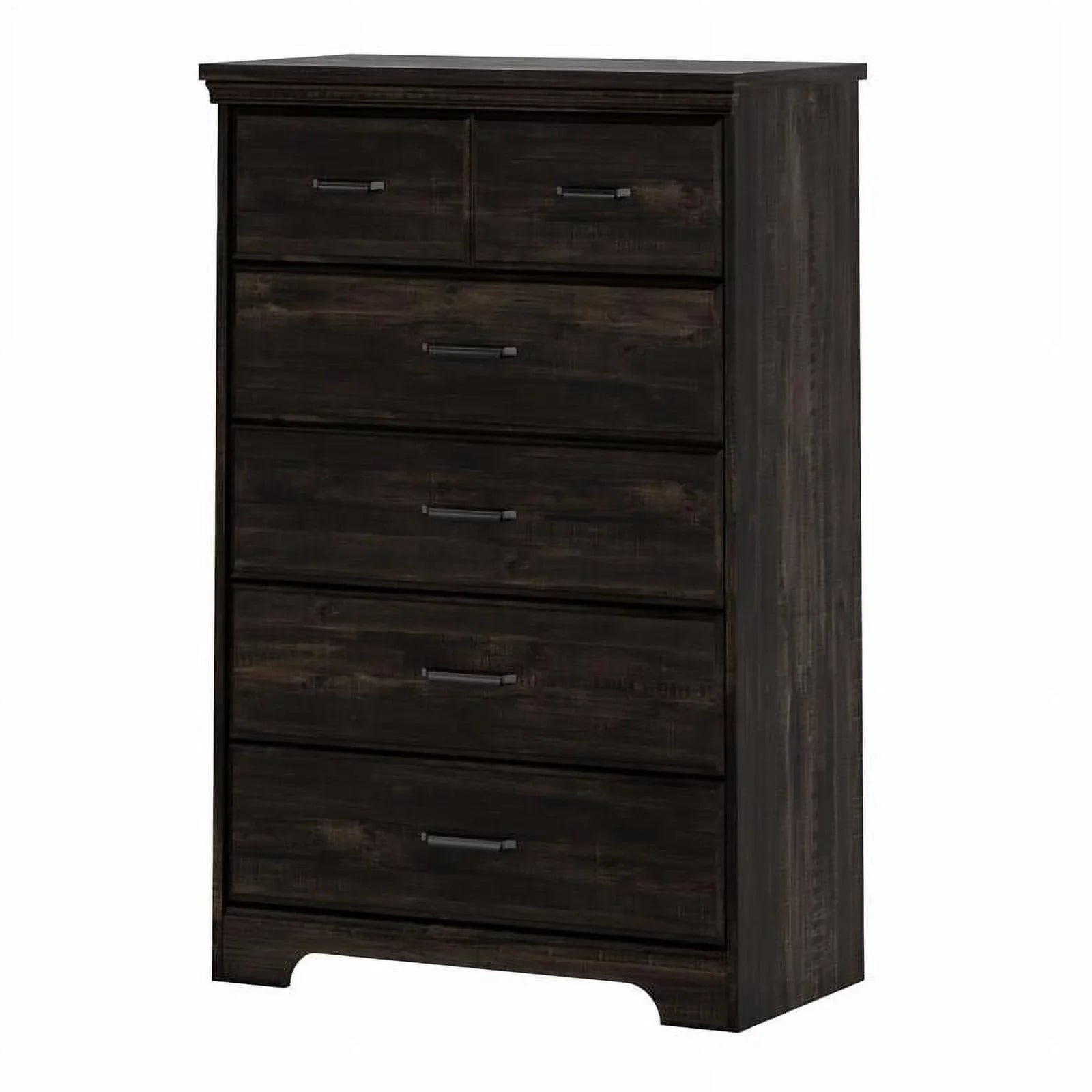 Black Shore Versa South Dresser 5-Drawers Traditional Rubbed