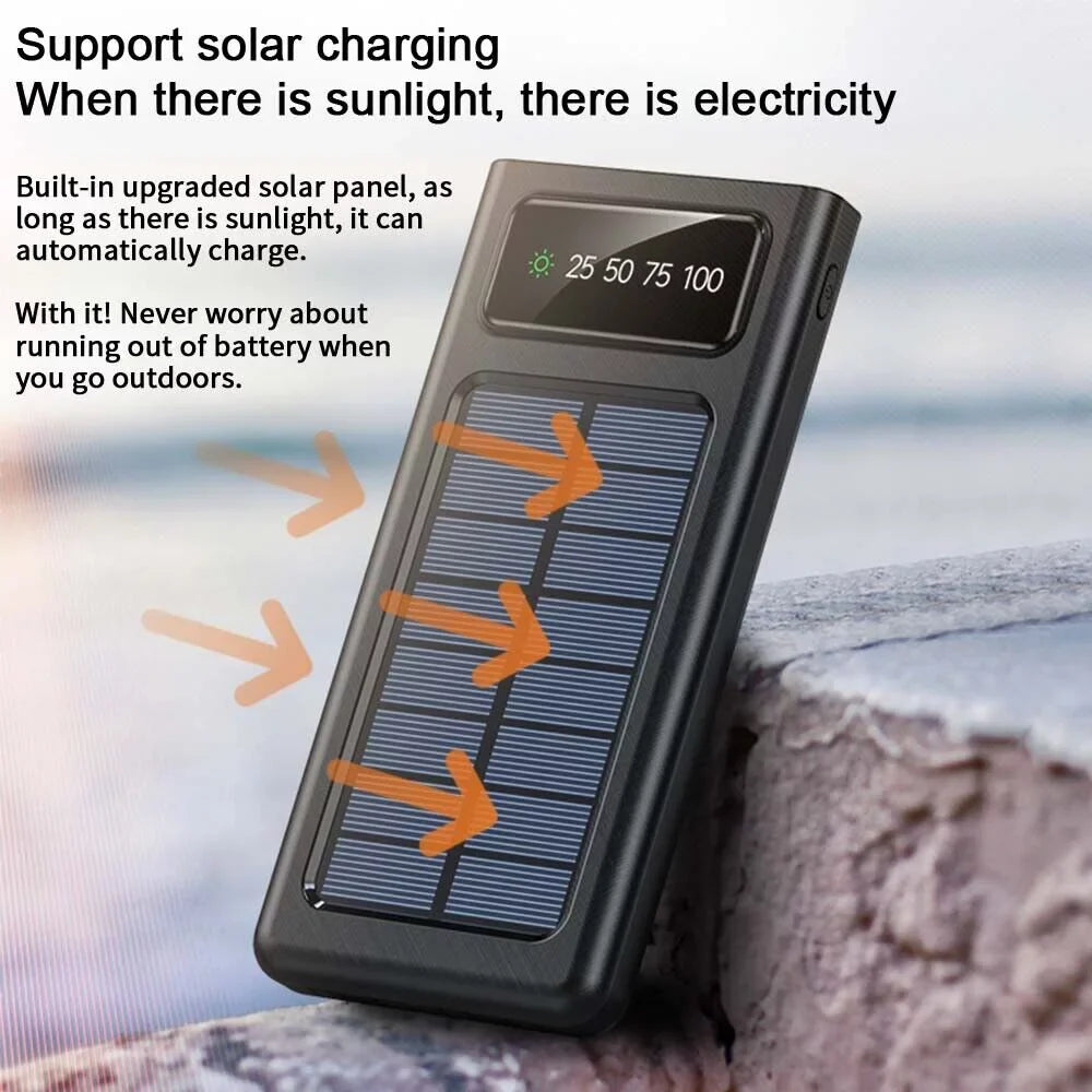 9000000mAh Portable External Bank Power Waterproof Solar Battery Charger