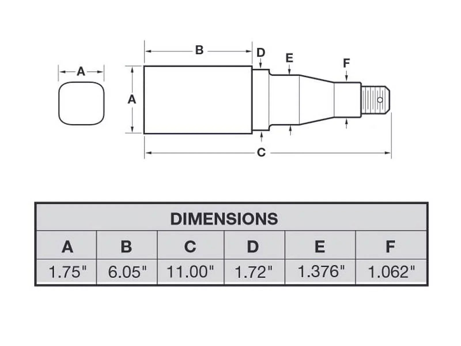 Includes (2) Pair 5 Bearings 1-3/8 Stock of 1-1/16 Hub Tapered Spindles - Assemblies &amp; Inch 5-Bolt Inch Inch Square To Trailer on