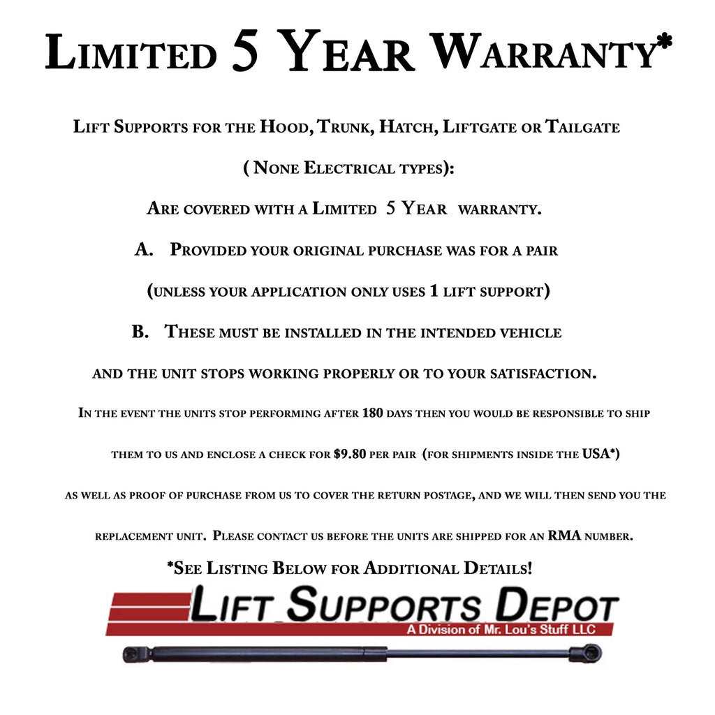 PM3577-a Depot Toyota 1993 1992 Supports Lift. 2000 1989 Lift 1996 High 1999 with Roof Gas Qty Shock 2002 1995 2004 1998 2003 1990 1991 1997 - Hiace 1994 2 Compatible 2001 Tailgate