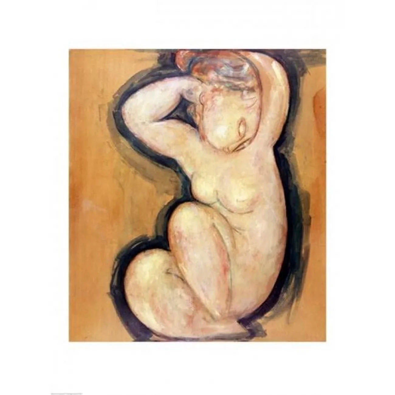 Caryatid - 18 24 Poster Print by Amedeo C.1913-14 x in. Modigliani
