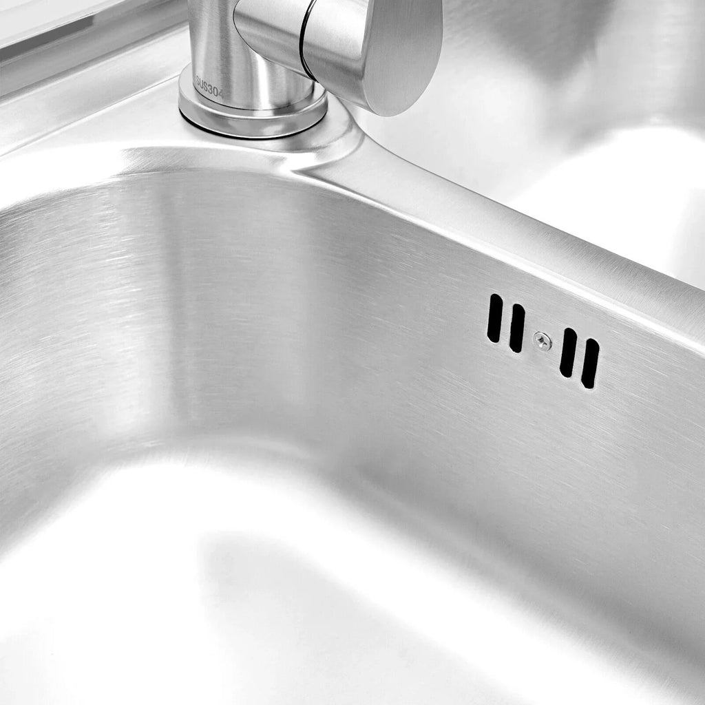 Kitchen Sink 304 Prep w/Faucet Bowls Prep w/ Bowl Catering Home Steel Utility Kitchen Catering Sink Table 2 +Shelf Bowl Catering Bowls Prep 2 Table Commercial Stainless Drainboard Kitchen Sink