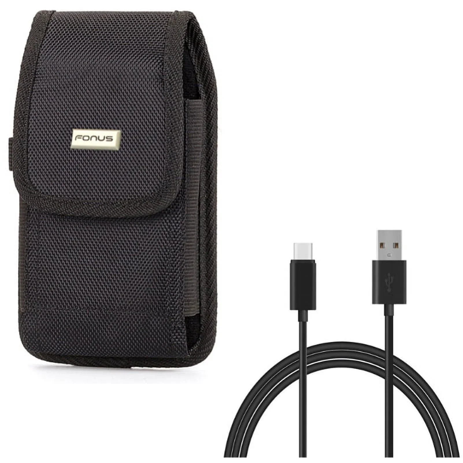 Motion Plus Coolpad Long for Canvas Pixel Vivo Sync Type-C XL - Rapid USB - Blackberry w Y8K Holster Rugged Metal G9, Charge Clip Belt 3a Cable Black Wire XI XL 6ft Case Legacy BLU -
