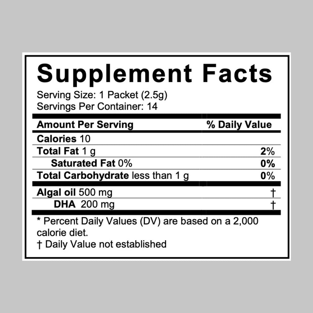 Oil Omega-3, DHA, 60ct Algal Vegan Coromega, Orange,