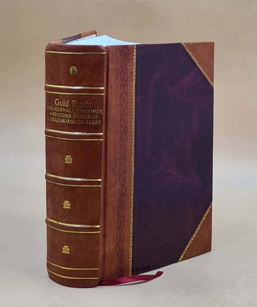 : [Leather the 20, rush April 2, papers other Mining captain, Washington California Bound] 18 Goldsborough drawings, journals, Association, 1849-July and of Gold City and Bruff, J.