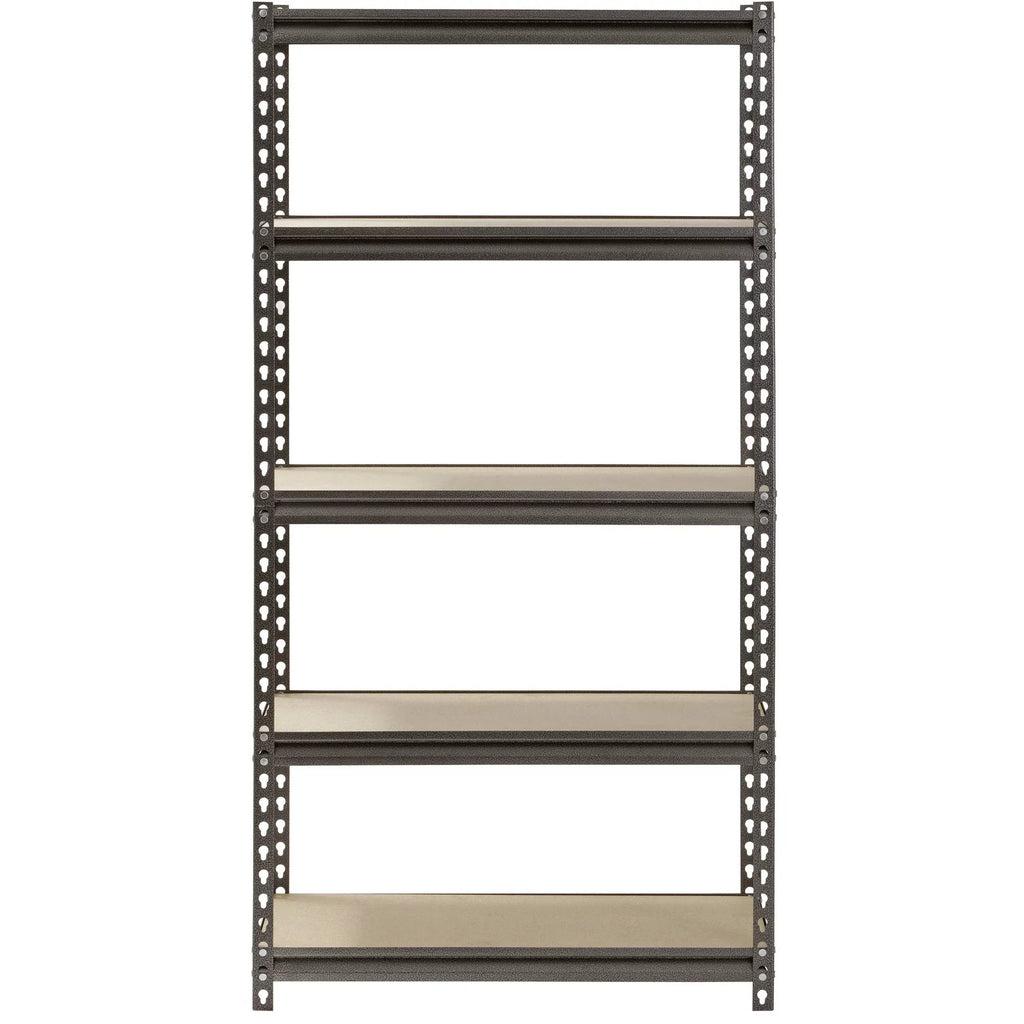 Capacity Steel 60"H lbs. Shelves, 30"W x per x 12"D Muscle 5-Shelf 500 Silver Rack Shelf; Freestanding